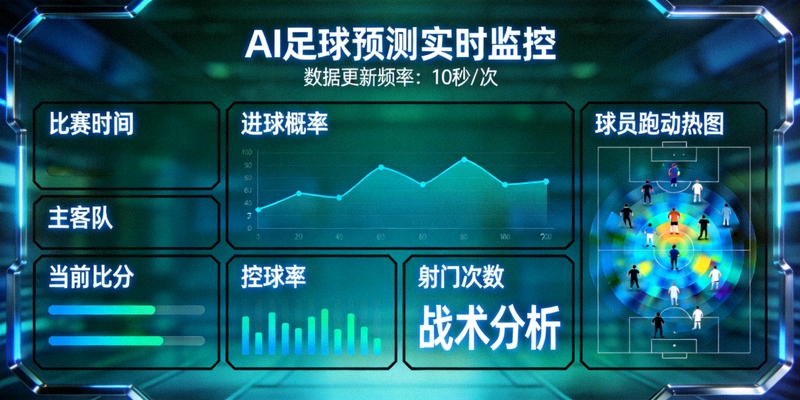 AI足球预测平台实时数据监控大屏展示